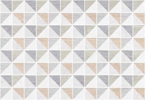 Керамическая плитка Керамин Киото Ker КИОТ7Д/27.5/40/59.4 треугольники белый 40*27,5 см